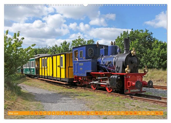 Produktbild: Dampfeisenbahnen in Deutschland (Wandkalender 2026 DIN A2 quer), CALVENDO Monatskalender