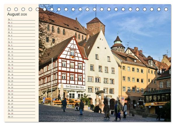 Produktbild: Kaiserstadt N&uuml;rnberg (Tischkalender 2026 DIN A5 quer), CALVENDO Monatskalender