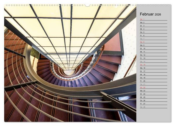 Produktbild: Faszination Treppen (hochwertiger Premium Wandkalender 2026 DIN A2 quer), Kunstdruck in Hochglanz