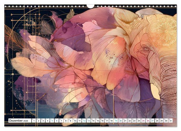 Produktbild: Bohemian Tierzauber (Wandkalender 2026 DIN A3 quer), CALVENDO Monatskalender