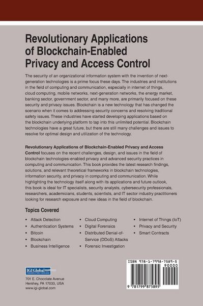 Produktbild: Revolutionary Applications of Blockchain-Enabled Privacy and Access Control