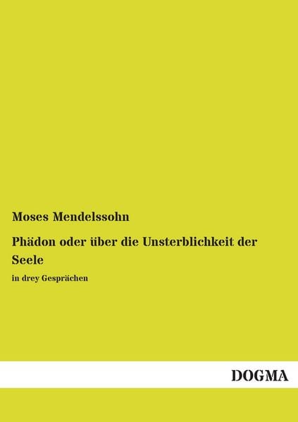 Produktbild: Ph&auml;don oder &uuml;ber die Unsterblichkeit der Seele