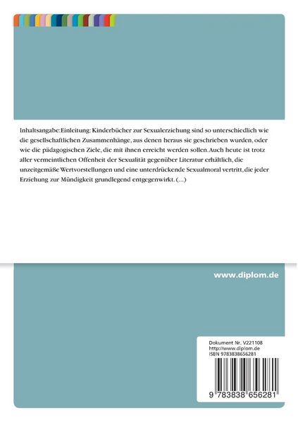Produktbild: Tabuisierung und Enttabuisierung der Sexualit&auml;t im Kinderbuch