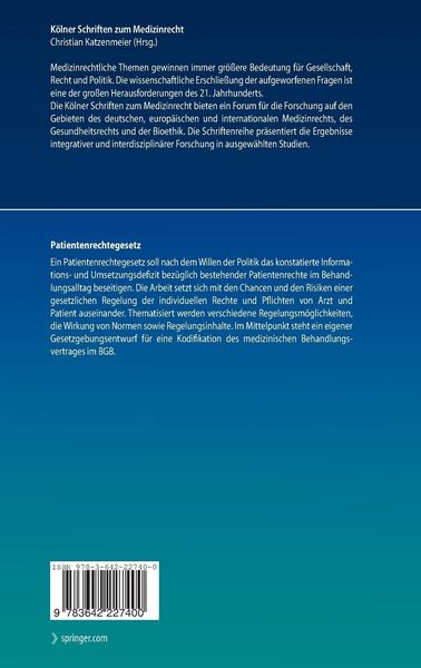 Produktbild: Patientenrechtegesetz