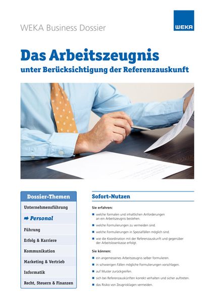 Produktbild: Das Arbeitszeugnis