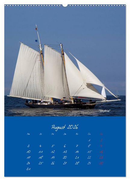 Produktbild: Unter Segeln (Wandkalender 2026 DIN A2 hoch), CALVENDO Monatskalender