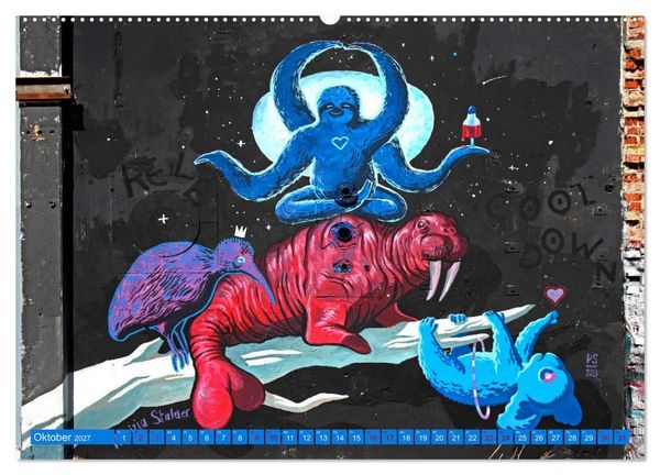 Produktbild: Streetart in M&uuml;nchen (hochwertiger Premium Wandkalender 2027 DIN A2 quer), Kunstdruck in Hochglanz