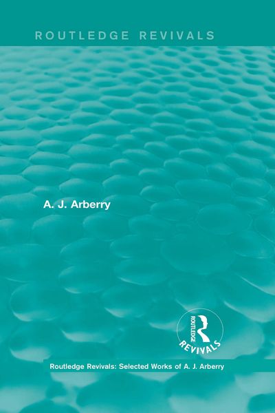 Produktbild: Routledge Revivals: Selected Works of A. J. Arberry