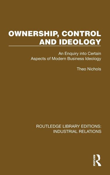 Produktbild: Ownership, Control and Ideology