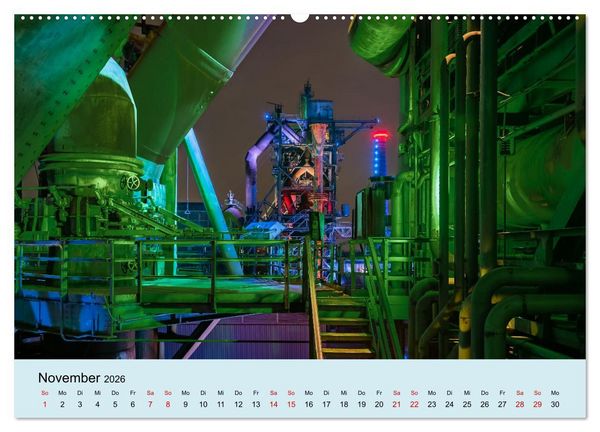Produktbild: Ruhrnights (Wandkalender 2026 DIN A2 quer), CALVENDO Monatskalender