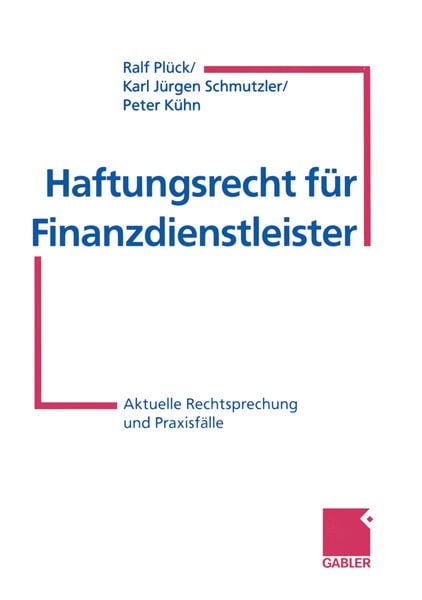 Produktbild: Haftungsrecht f&uuml;r Finanzdienstleister