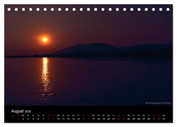 Produktbild: SAMBIA IM HERZEN AFRIKAS (Tischkalender 2026 DIN A5 quer), CALVENDO Monatskalender
