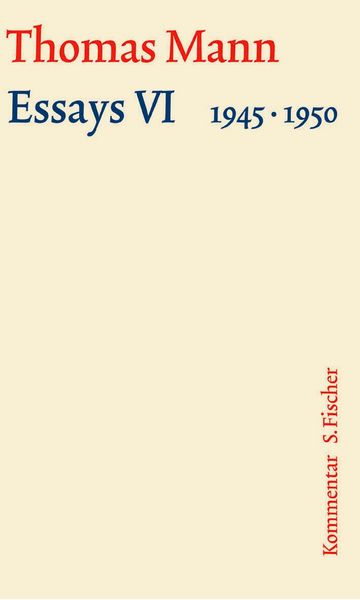 Produktbild: Essays VI 1945-1950