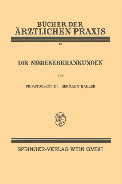 Produktbild: Die Nierenerkrankungen