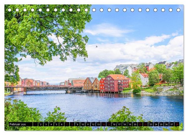 Produktbild: Farbenfrohe H&auml;user, Wohnen in Europa (Tischkalender 2026 DIN A5 quer), CALVENDO Monatskalender