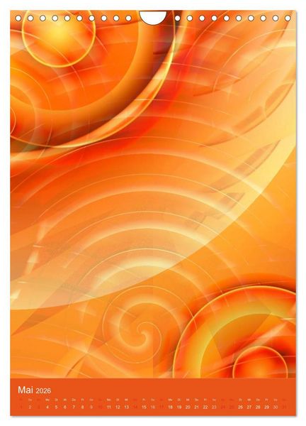 Produktbild: Digitale Kunst - rund und bunt (Wandkalender 2026 DIN A4 hoch), CALVENDO Monatskalender