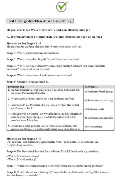 Produktbild: Top Pr&uuml;fung Kauffrau/Kaufmann f&uuml;r Gro&szlig;- und Au&szlig;enhandelsmanagement - Teil 1 & 2 der Abschlusspr&uuml;fung