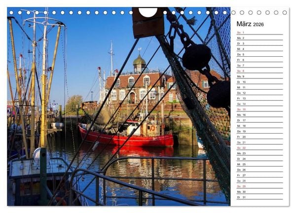 Produktbild: Neuharlingersiel - Ostfrieslands sch&ouml;nstes Hafenst&auml;dtchen (Wandkalender 2026 DIN A4 quer), CALVENDO Monatskalender