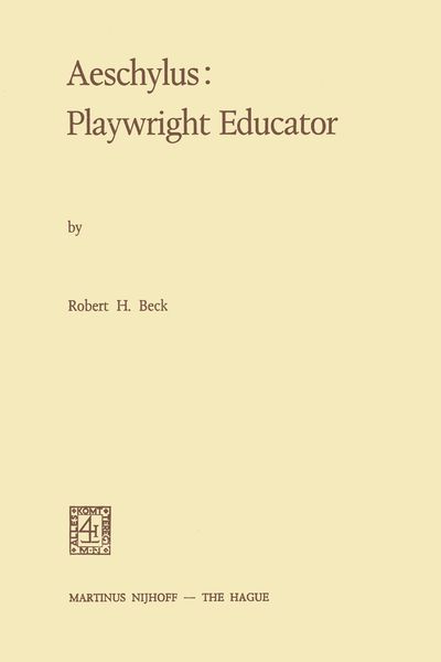 Produktbild: Aeschylus:Playwright Educator