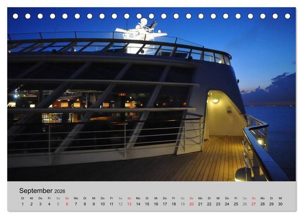 Produktbild: Kreuzfahrt Impressionen (Tischkalender 2026 DIN A5 quer), CALVENDO Monatskalender
