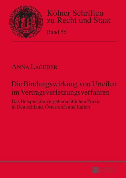 Produktbild: Die Bindungswirkung von Urteilen im Vertragsverletzungsverfahren