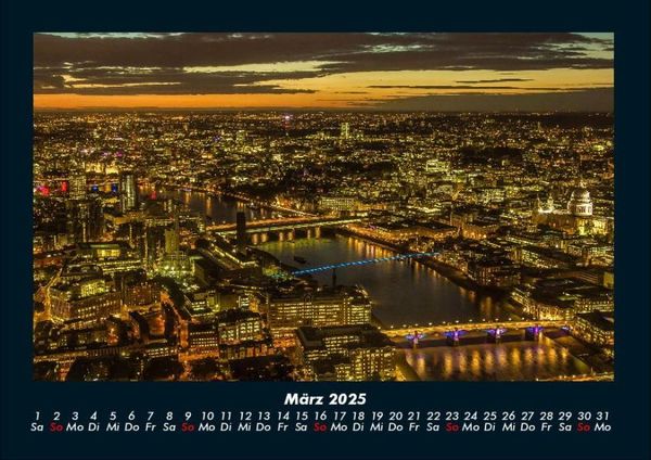 Produktbild: London 2025 Fotokalender DIN A4