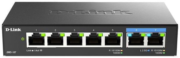 D-Link DMS-107/E Ethernet Switch 5+2 Port