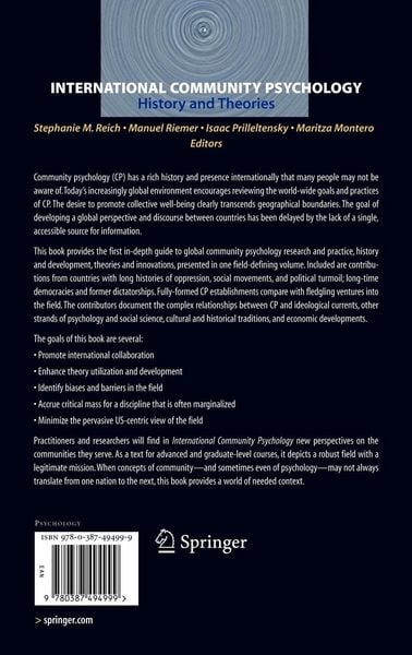 Produktbild: International Community Psychology