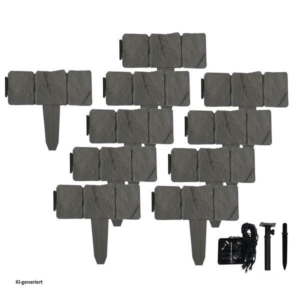 Produktbild: HTI-Living HTI-Living Rasenkante 500 cm mit Solarlichterkette