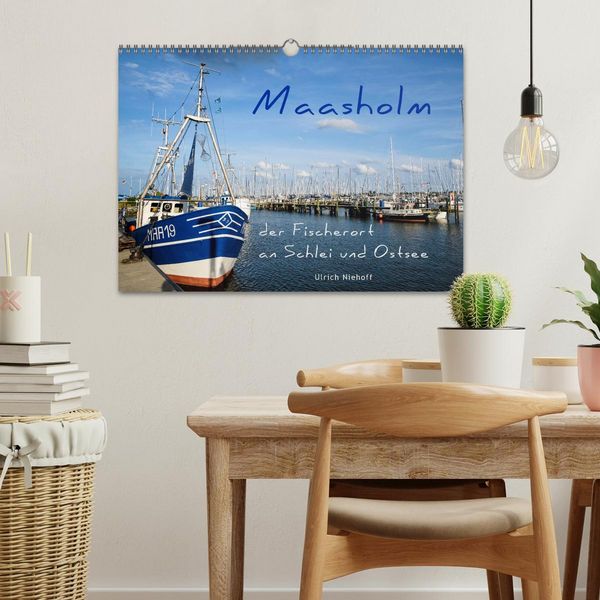 Produktbild: Maasholm - der Fischerort an Schlei und Ostsee (Wandkalender 2026 DIN A3 quer), CALVENDO Monatskalender