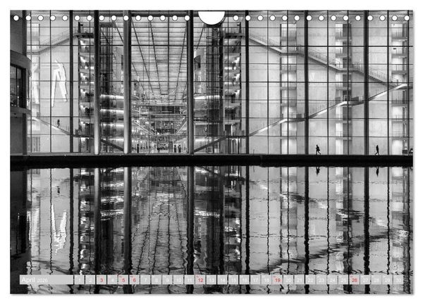 Produktbild: Berliner Ansichten in Schwarz und Wei&szlig; (Wandkalender 2026 DIN A4 quer), CALVENDO Monatskalender