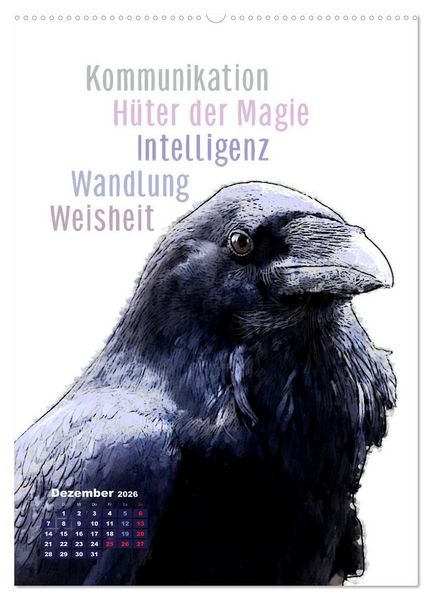 Produktbild: Welche spirituelle Bedeutung hat dieser Vogel? (Wandkalender 2026 DIN A2 hoch), CALVENDO Monatskalender