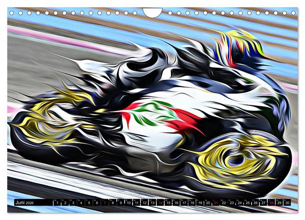 Produktbild: Fullspeed on two Wheels (Wandkalender 2026 DIN A4 quer), CALVENDO Monatskalender