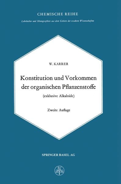 Produktbild: Konstitution und Vorkommen der organischen Pflanzenstoffe (exclusive Alkaloide)