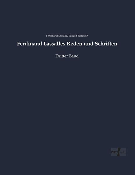 Produktbild: Ferdinand Lassalles Reden und Schriften