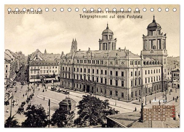 Produktbild: Souvenirs aus Dresden &ndash; Die Stadt auf historischen Karten (Tischkalender 2026 DIN A5 quer), CALVENDO Monatskalender