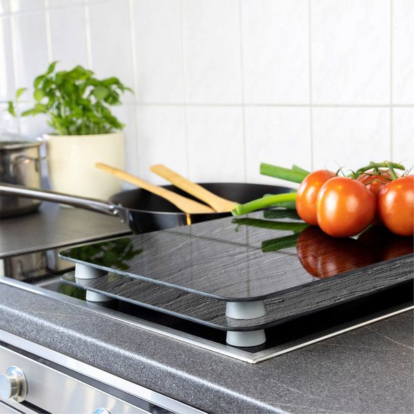 Produktbild: Herdabdeckplatte Universal Mod. Schiefer, 2er Set, f&uuml;r alle Herdarten geeignet
