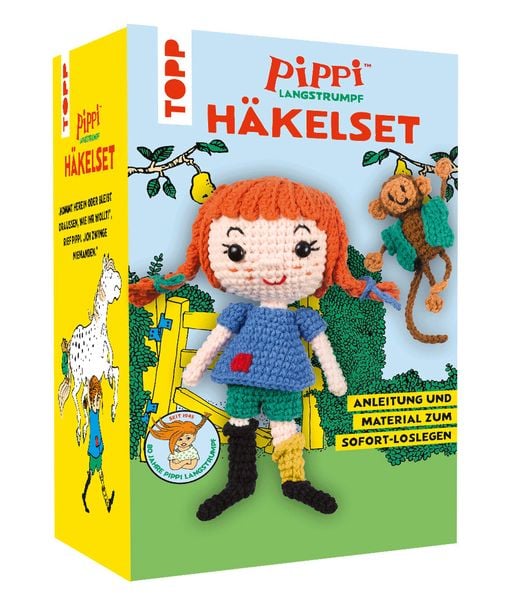 Produktbild: Pippi Langstrumpf - Das offizielle H&auml;kelset zum 80. Geburtstag