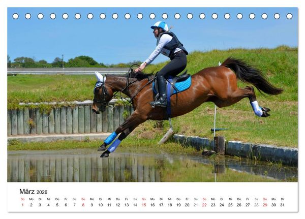 Produktbild: Vielseitigkeitsreiten (Tischkalender 2026 DIN A5 quer), CALVENDO Monatskalender