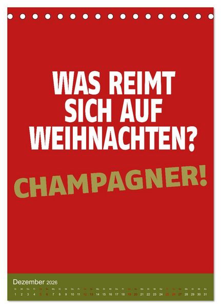 Produktbild: Aufstehen, Krone richten, weitergehen (Tischkalender 2026 DIN A5 hoch), CALVENDO Monatskalender