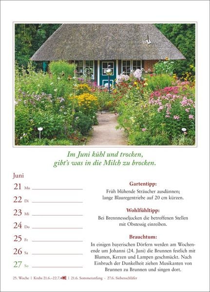 Produktbild: Bauernweisheiten Wochenkalender 2027 - Bauernregeln, Brauchtum, Gartentipps, Haushaltstipps