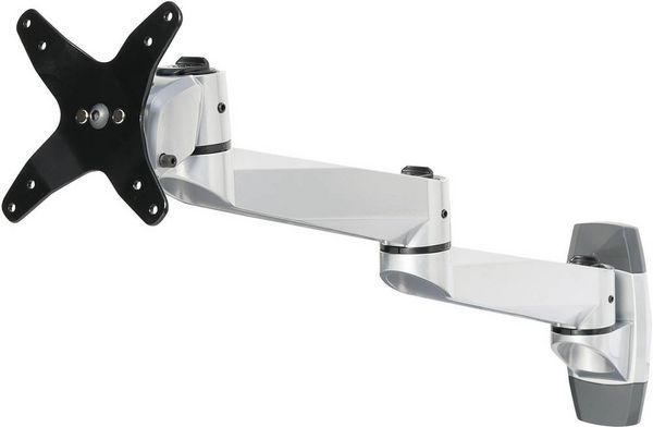 Produktbild: SpeaKa Professional SP-1624856 SuperSwivel Monitor-Wandhalterung 1 Display(s) 25,4cm (10\") - 76,2cm (30\") Silber-Schwarz Neigbar