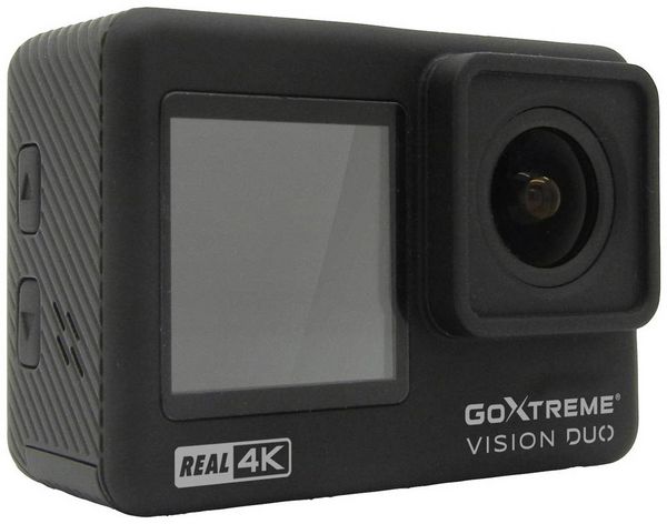 Produktbild: GoXtreme GoXtreme Vision Duo 4K Action Cam 4K, Dual-Display, Spritzwassergesch&uuml;tzt, Staubgesch&uuml;tzt, Wasserfest, WLAN, Zeitraffer