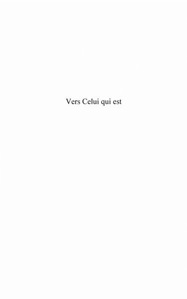 Produktbild: Vers celui qui est - chroniques d'une in