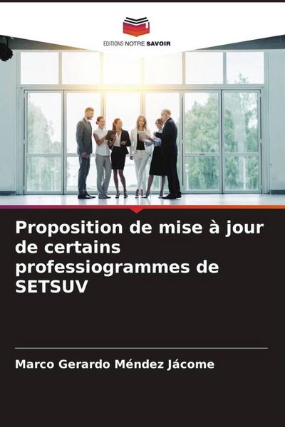 Produktbild: Proposition de mise &agrave; jour de certains professiogrammes de SETSUV