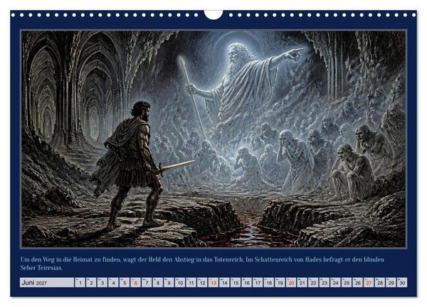 Produktbild: Gegen Sturm und G&ouml;tter: Die Heimkehr des Odysseus (Wandkalender 2027 DIN A3 quer), CALVENDO Monatskalender