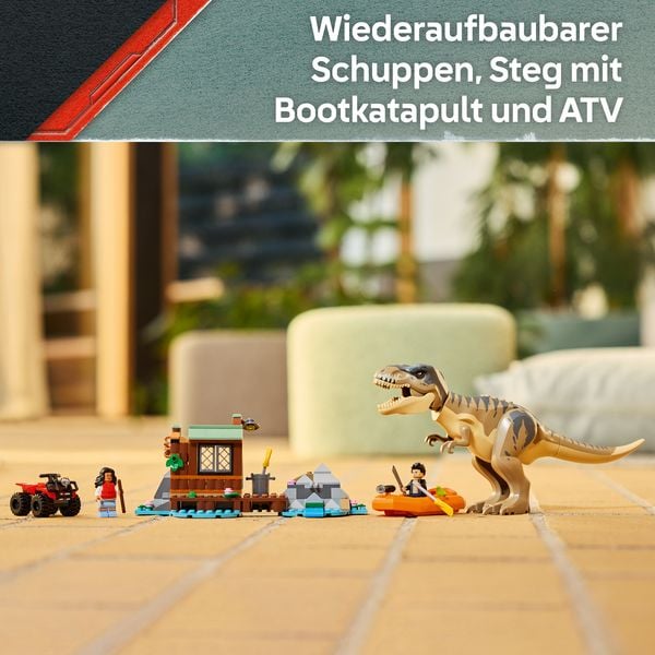 Produktbild: LEGO Jurassic World 76975 Flucht vor dem T.Rex, Dinosaurier Spielzeug