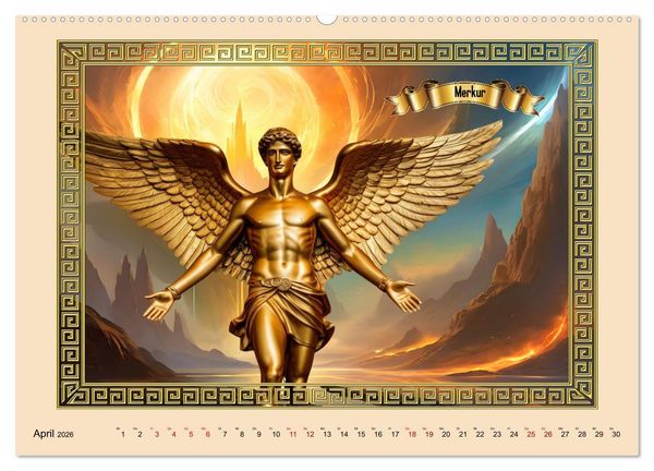 Produktbild: R&ouml;mische G&ouml;tter (Wandkalender 2026 DIN A2 quer), CALVENDO Monatskalender