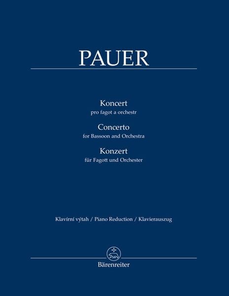 Konzert für Fagott und Orchester, Klavierauszug, Stimme (1)