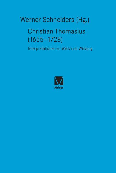 Produktbild: Christian Thomasius (1655-1728)